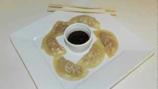 Pork and Chicken Steamed Dumpling Recipe  Chinese Dimsum With Dipping Sauce [upl. by Hnahk]