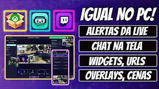 Como fazer live do XBOX para TWITCH usando Streamlabs Console Alertas  Chat  Overlays  Cenas [upl. by Attalanta]