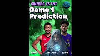 PBA FINALS TNT VS GINEBRA GAME 1 PREDICTION [upl. by Edniya]