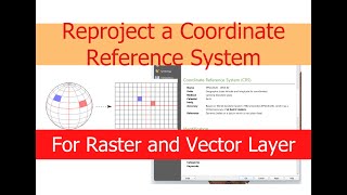 How to Reproject the Coordinate Reference System CRS for Raster and Vector Files in QGIS [upl. by Diannne]