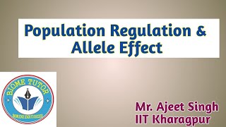 Population Regulation II Allee Effect II Density Dependent amp Independent Factor [upl. by Eustache]