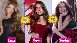 Lexi Rivera vs Sophie Fergi vs Piper Rockelle Lifestyle Comparison 2024 [upl. by Eerazed543]