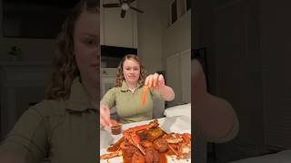 Asmr seafood boil mukbang shorts [upl. by Navy]