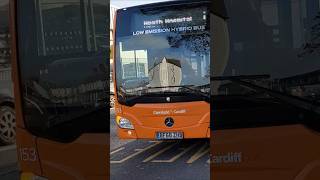 Cardiff Bus Mercedes Citaro O295H on route 1 153 shorts [upl. by Kaczer]