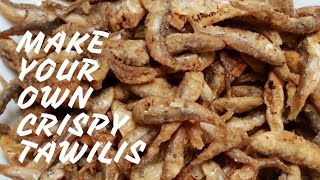 EASY HOMEMADE CRISPY FRIED TAWILIS  Tawilis ala Tagaytay Style [upl. by Ahsik]