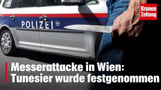 Messerattacke in Wien Tunesier wurde festgenommen  kronetv NEWS [upl. by Giffard514]