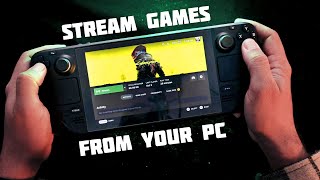 Steam Deck  How To Stream Games From Your PC [upl. by Novj]