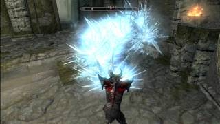 Skyrim  How To Get Fast Destruction Experience [upl. by Forrester]