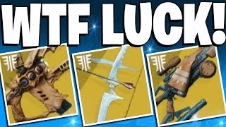 Destiny 2  CRAZIEST WTF EXOTIC LOOT DROPS EVER  Top 5 Lucky Loot Drops Of The Week  Ep 74 [upl. by Schlicher276]