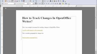 How to Track Changes in OpenOffice Writer Kaibo2com [upl. by Moreville]