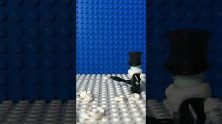 LEGO Mr Penguin Umbrella blast 🐧🌂💥 lego mrpenguin legostopmotion [upl. by Ellennej]