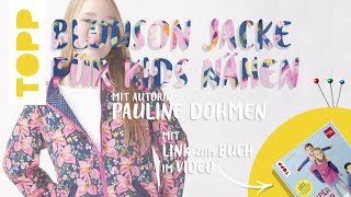 Nähen mit Jersey – Blouson Jacke für Kinder nähen [upl. by Mafala]