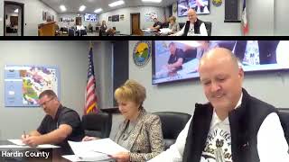 Hardin County Board of Supervisors Meeting 12112023 [upl. by Vonni]