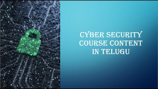 Cyber security course content in Telugu  Road map for cyber security  cybersecurity socanalyst [upl. by Ahsinik]