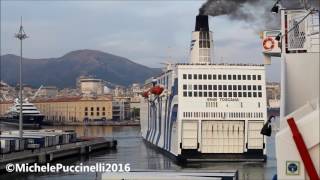 SNAV TOSCANA  Undocking and departure from Genova [upl. by Ennovart426]