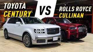 NEW 2024 Toyota Century SUV vs RollsRoyce Cullinan  Worlds Most Luxury SUVs Battle [upl. by Bascio]