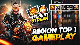 New Season Cs Rank push In Region Top 1 Lobby With Highest Streak Ever 🤯  Garena  Free Fire [upl. by Neenwahs]