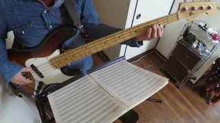 Elvis Presley  Hound Dog bass cover [upl. by Haelak]