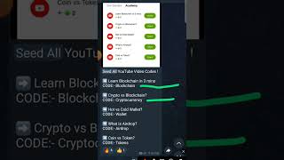 Seed youtube video academic codes l Seed update binance bybit listing [upl. by Mastic]