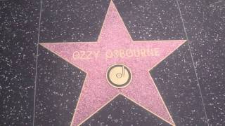 Marilyn Monroe and Ozzy Osbourne stars on Hollywood Blvd [upl. by Eerhs776]