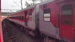 12218 Kerala Sampark Kranti Express  Glimpse of Konkan and Kerala  indianrailways [upl. by Eihcra964]