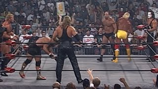 Goldberg amp Sting amp Hogan V Sid amp Nash amp Steiner WCW Nitro 9th August 1999 [upl. by Rebma]