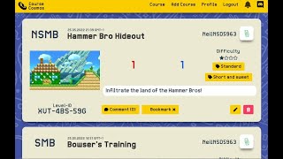 Bookmark Site For Super Mario Maker 2  Course Cosmos [upl. by Akerdnuhs]