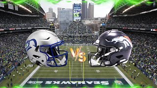 Denver Broncos at Seattle Seahawks Live Reaction Play by Play [upl. by Fernando]