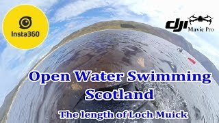 Insta360  Open water Swimming Scotland  Loch Muick [upl. by Acisse]