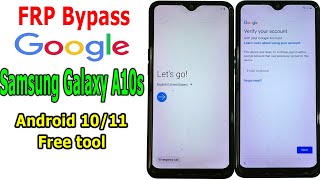 FRP Bypass Google Account Samsung A10s Android 1011 [upl. by Sall]