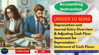 Depreciation and Journal Entry Overview amp Adjusting Cash Flow Statement for Depreciation [upl. by Aleira]