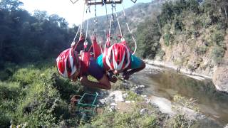 Flying Fox Asias Longest  at Rishikesh  160 kmhr [upl. by Litton]