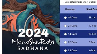 Mahashivratri Sadhana Sadhguru  MSR Sadhana Mahashivratri 2024  Aadi yogi  Isha [upl. by Rriocard]