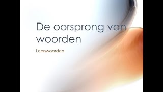 De oorsprong van woorden [upl. by Amity709]