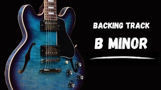 Slow Groove Guitar Backing Track Jam in B Minor  95 bpm [upl. by Wait]