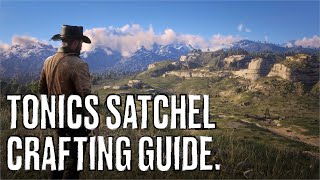 Red Dead Redemption II Satchels Tonics Satchel Complete Crafting Guide [upl. by Icul]