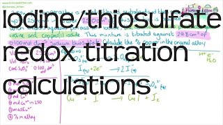 Iodine  Thiosulfate Redox Titration Demonstration [upl. by Otsedom295]