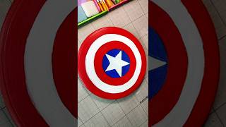 Quick drawing of Captain Americas shield after not working for a while⭐captainamerica painting [upl. by Neddie518]