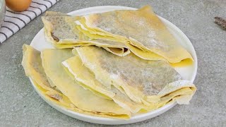 Crepes dolci e salate la ricetta base per farle elastiche e saporite [upl. by Aneelahs]