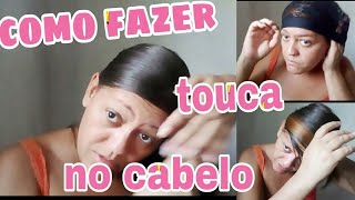 como fazer touca no cabelo sozinha [upl. by Ysirhc]