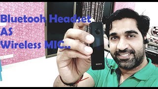 Bluetooth Headset as Wireless Mic for Video recording [upl. by Prosser988]