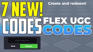 NEW ALL WORKING CODES FOR FLEX UGC IN OCTOBER 2024 ROBLOX FLEX UGC CODES [upl. by Frech]