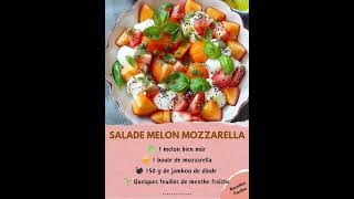 Salade melon mozzarella [upl. by Nwahsirhc]