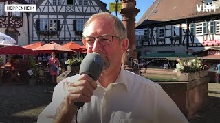 Heppenheim Der 67 Bergsträßer Weinmarkt ist eröffnet [upl. by Roanne495]