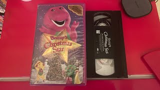 Opening And Closing To Barney’s Christmas Star 2002 VHS Side Label 132 [upl. by Vladimar]