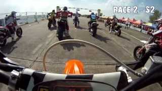 Two Stroke Supermoto Racing at Stendal Germany  May 2013 [upl. by Slohcin329]