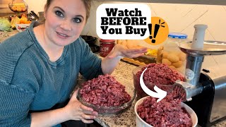 FULL REVIEW  DEMO Aiheal Electric Meat Grinder [upl. by Lalib]