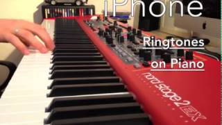 Apple iPhone  iOS  Ringtones  BEST OF  on Piano  Original Sounds  NORD Stage 2 EX88 [upl. by Eilata]