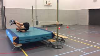 Gymles Atletiek 4 Hoogspringen 2 Fosbury Flop [upl. by Treva]