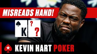 What happens when KEVIN HART Plays POKER ♠️ PokerStars [upl. by Artenal]